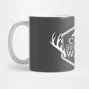 Cold Water Outfitters White Logo Mug